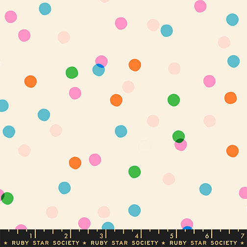 Sparkle Mart Spritz Natural Fabric by Ruby Star Society