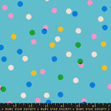 Sparkle Mart Spritz Turquoise Fabric by Ruby Star Society