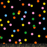 Sparkle Mart Spritz Black Fabric by Ruby Star Society