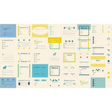 1800 Calico Thanks I Made It Turquoise Panel by Ruby Star Society