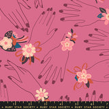 Corsage Hands Hibiscus Fabric by Ruby Star Society