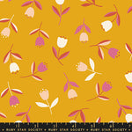 Corsage Tiny Tulips Goldenrod Fabric by Ruby Star Society