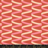 Corsage Ribbons Persimmon Fabric by Ruby Star Society