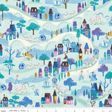 PREORDER Wishes Moonlight Bleached Denim Sparkle Fabric by Jill Howarth