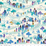 PREORDER Wishes Moonlight Vintage White Sparkle Fabric by Jill Howarth