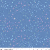 PREORDER Wishes Magic Perwinkle Sparkle Fabric by Jill Howarth