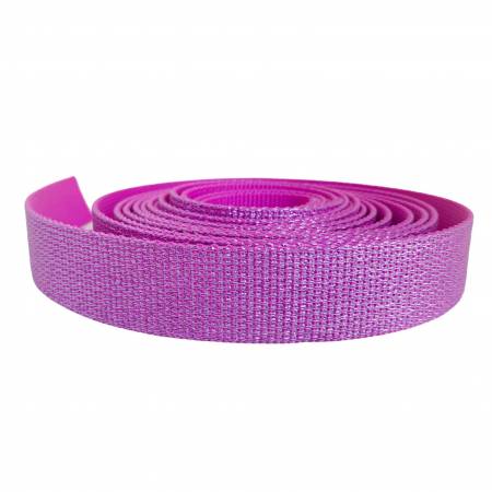 Glitter Webbing Hot Pink 1.25" Wide by Sew Hungry Hippie By the Yard