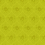 Pammie Jane Bootiful Ghosted Citron Green Fabric