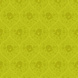 Pammie Jane Bootiful Ghosted Citron Green Fabric