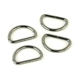 Sallie Tomato 1 Inch D-Rings Set of 4 Gunmetal