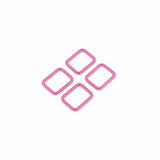 Tula Pink 1" Rectangle Rings Set of 4 Pink Hardware