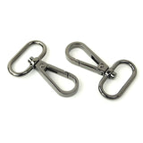 Gunmetal 1" Swivel Hooks Set of 2