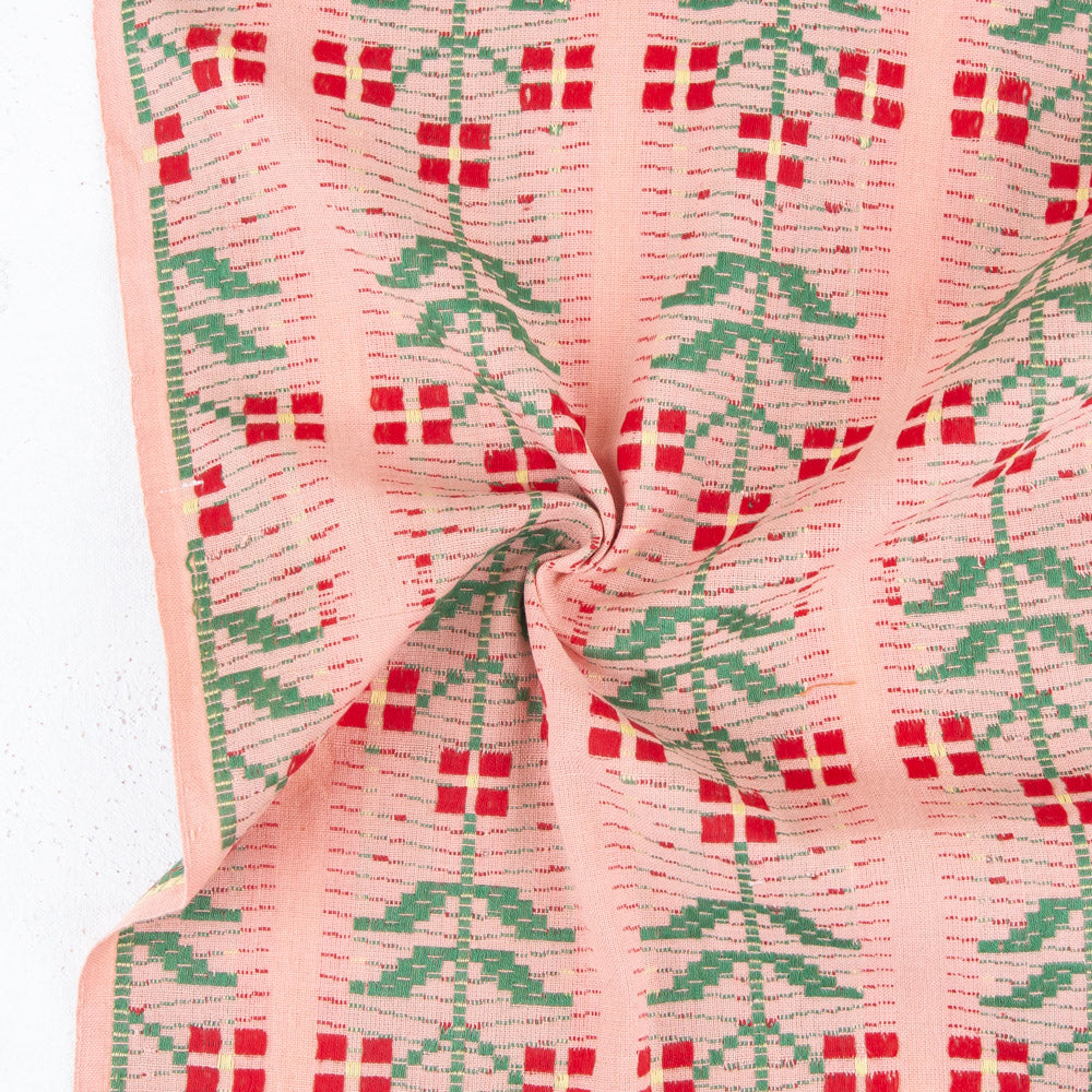Swedish Meadow | Anemone in Coral Cream Woven | Fabric by Fableism