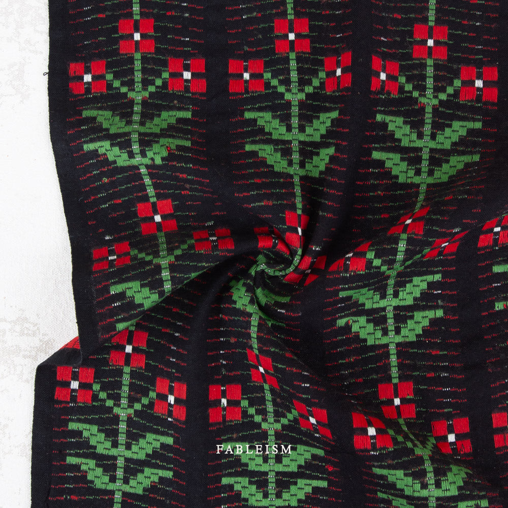 Swedish Meadow | Anemone in Night Woven | Fabric by Fableism