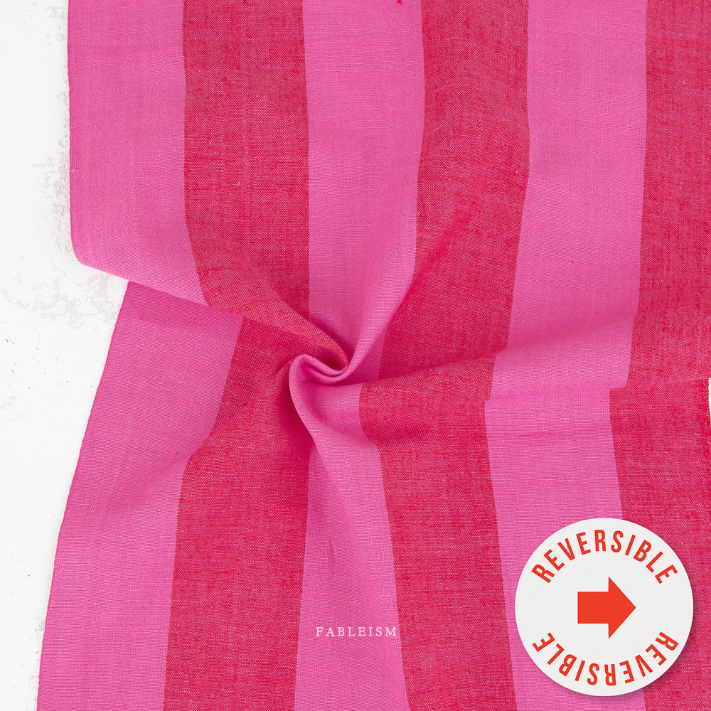 Swedish Meadow | 2″ Meadow Stripe in Petal Woven | Fabric by Fableism
