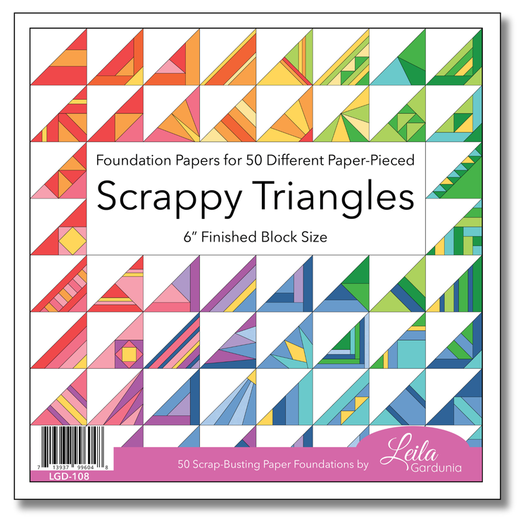 Paper Triangle Pattern Scrappy Triangles Foundation Paper Pad - 50 Different Triangle Pattern ...