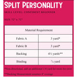 Split Personality Quilt Pattern by Tina Curtis