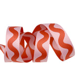 Tula Pink Webbing Big Squiggle Coralline 1.5" Wide By the Yard