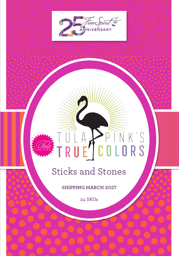 True Colors Sticks and Stones | Fabric Bundle 24 Prints | Fabric by Tula Pink