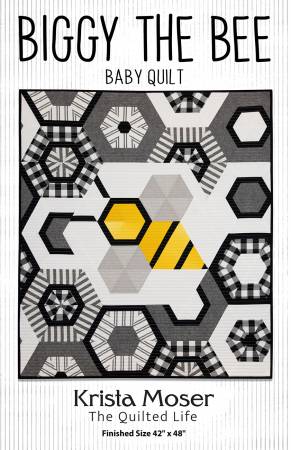 Biggy the Bee Baby Quilt Pattern by Krista Moser