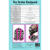 The Archie Backpack Sewing Pattern by Knot and Thread