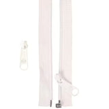 By Annie Zippers 50" Separating Zipper White