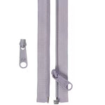 By Annie Zippers 50" Separating Zipper Pewter Gray