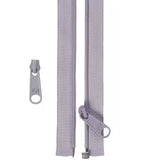 By Annie Zippers 50" Separating Zipper Pewter Gray