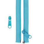By Annie Zippers 50" Separating Zipper Parrot Blue