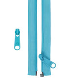By Annie Zippers 50" Separating Zipper Parrot Blue
