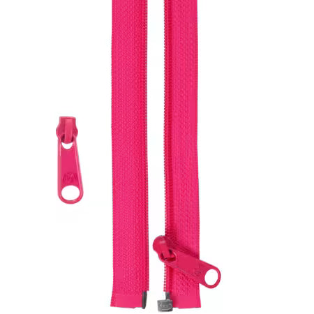 Annie Zippers 50" Separating Zipper Lipstick Pink