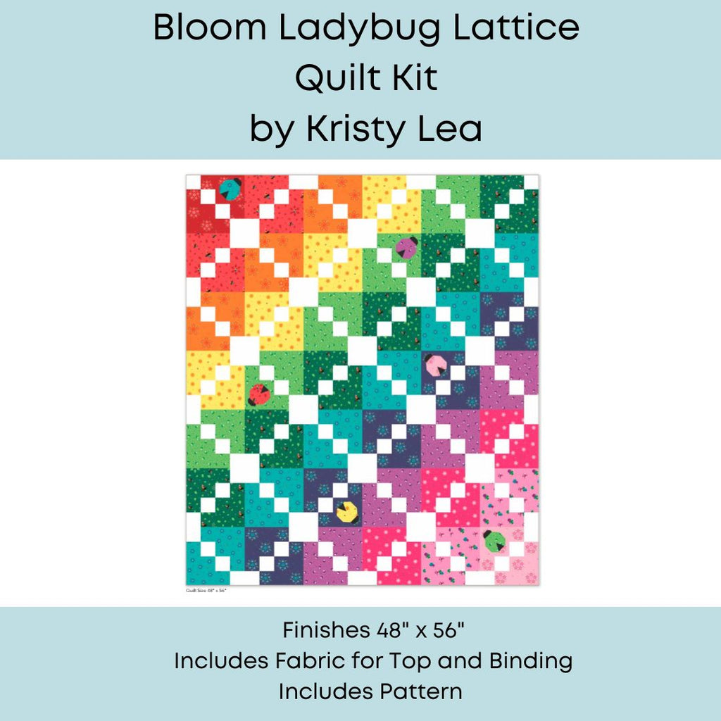 Kristy Lea Bloom Ladybug Lattice Quilt Kit