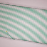 Riley Blake Stripes 1/8" Sweet Mint and White Fabric