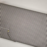 Riley Blake Stripes 1/8" Charcoal and Ivory Fabric