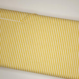 Riley Blake Stripes 1/8" Honey Yellow and Ivory Fabric
