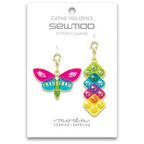 Cathe Holden Butterfly Cascade Zipper Charms