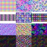 PREORDER Neon Cats Fat Quarter Bundle 12 Prints