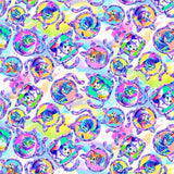 PREORDER Neon Cats Meowtronic Portraits Fabric