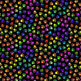 PREORDER Neon Cats Glow Paws Black Fabric