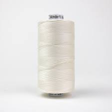 Wonderfil Konfetti Pearl White Thread 50 wt Cotton Large Spool