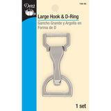 Large Hook and D-Ring in Nickel by Dritz