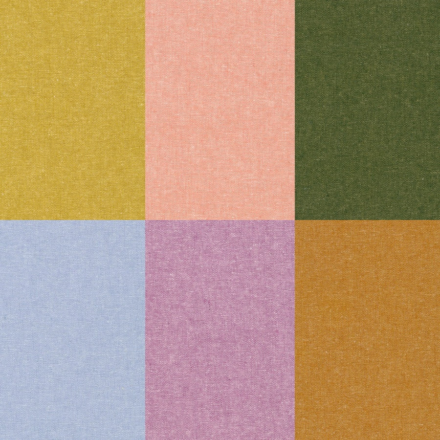 Robert Kaufman Essex Yard Dyed New Colors Fabric Bundle 6 Colors