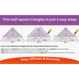 Clearly Perfect Slotted Trimmer A2 Ruler