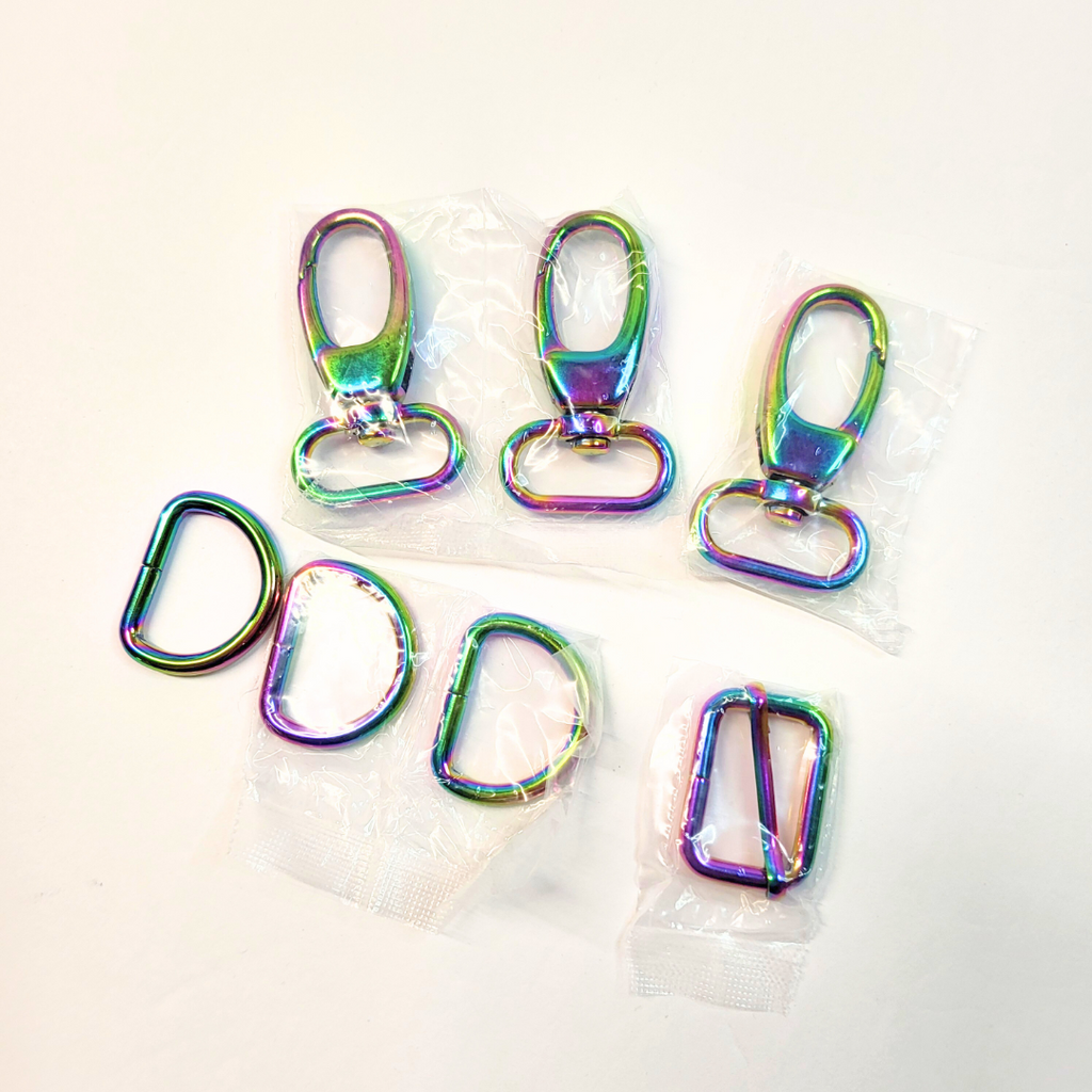 Emmaline Bags Aspen Hardware Kit Iridescent Rainbow