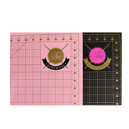 Tula Pink Double-Side Cutting Mat 18" x 24" Black and Pink
