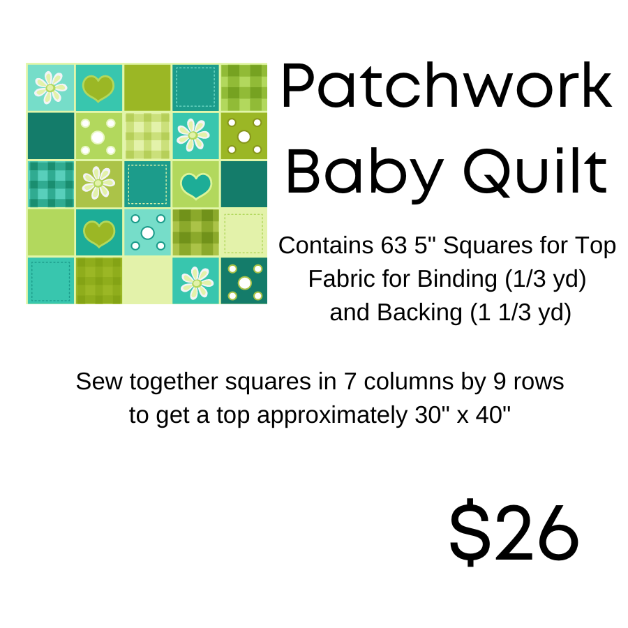 Patchwork Baby Quilt Kit