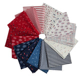Riley Blake Patriotic Basics Fabric Bundle 15 Prints