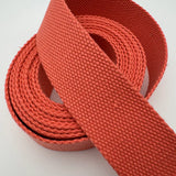 Peach Cotton Webbing 1" or 1.5" Wide BY THE YARD