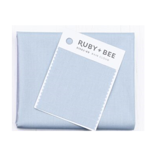 Ruby + Bee Solids Rain Cloud Gray Fabric