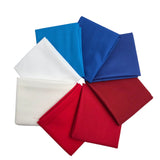 Confetti Cotton Red White and Blue Fat Quarter Bundle 8 Colors